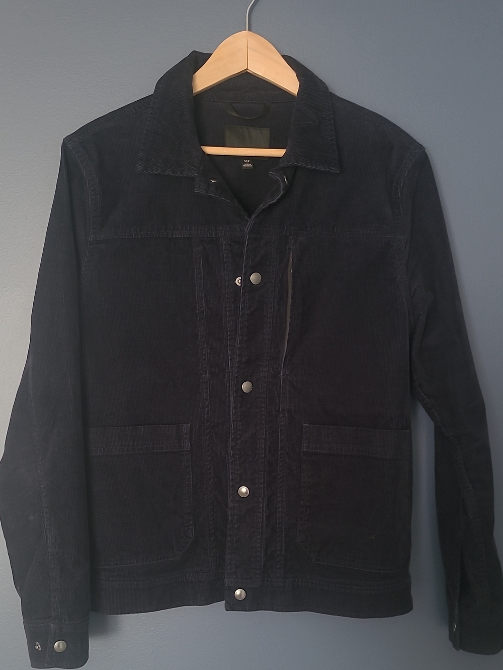 Banana Republic Black Corduroy Shirt Jacket